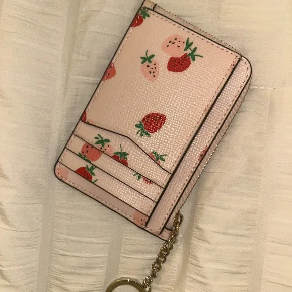 COPY - Kate Spade Pink Strawberry Key & Card Holder - Picture 2 of 4